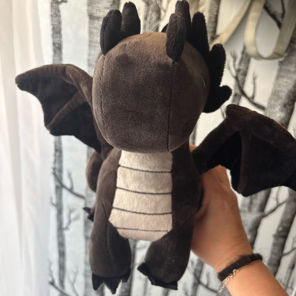 Bellzi Black Dragon Plush - Draggi the Fire Dragon Plush Toy Ultra RARE Toy - Picture 14 of 14